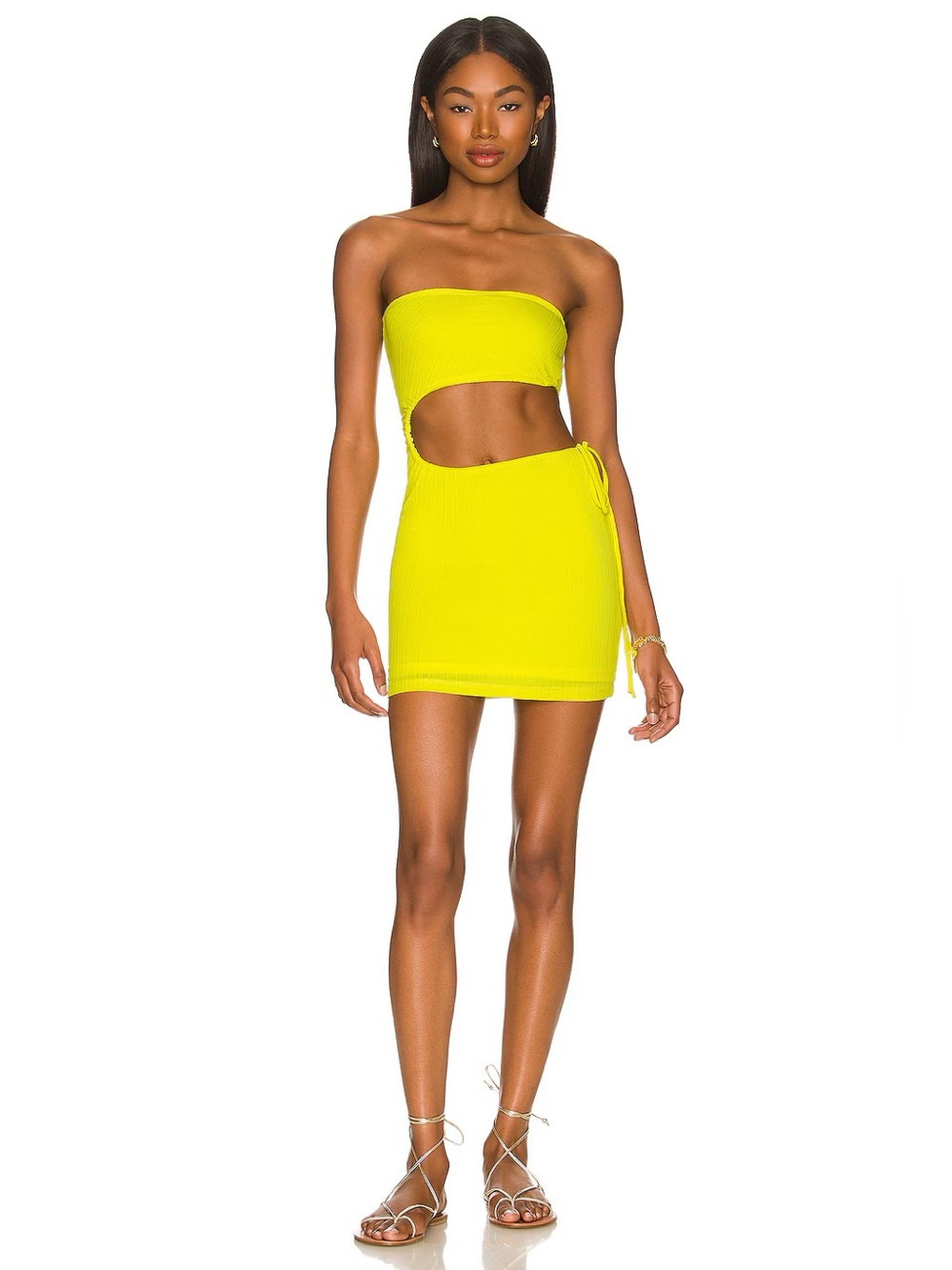 Frankies Bikinis Renee Plisse Mini Dress